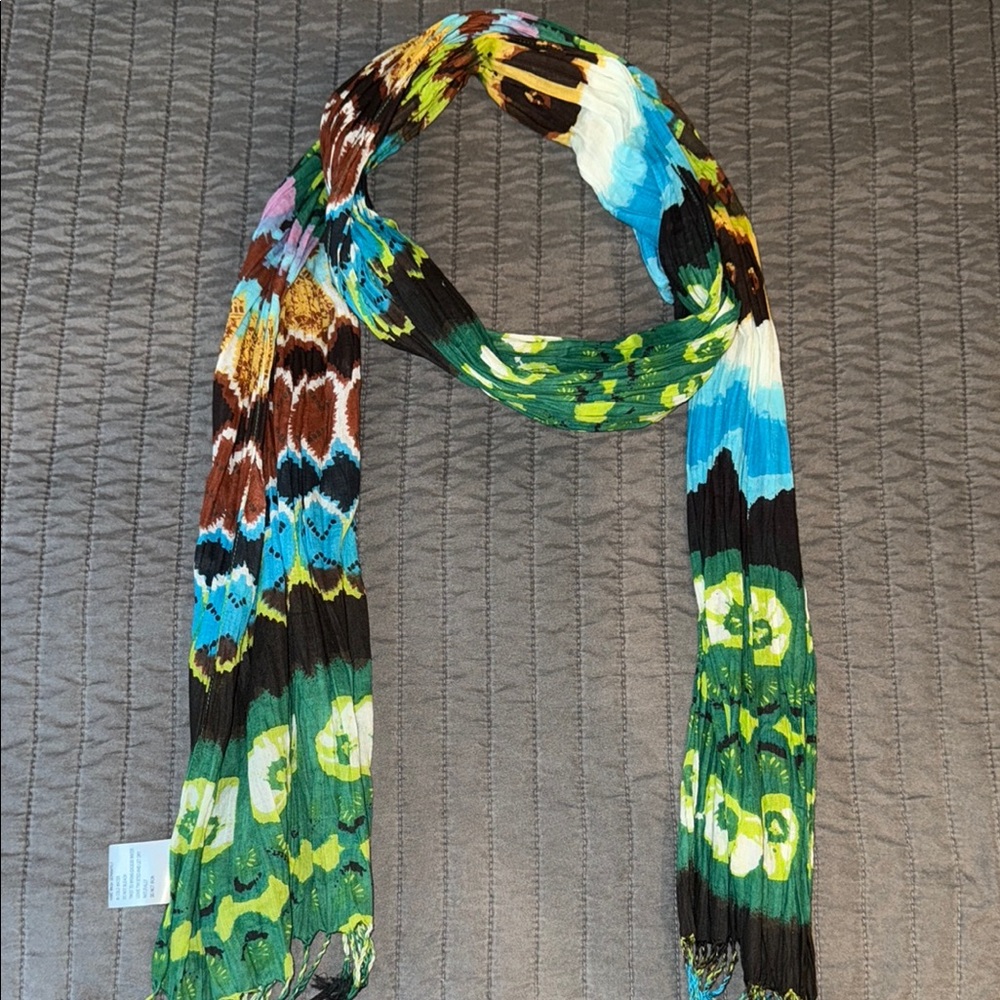 Statement Colorful Patterned Women's Scarf - image 1